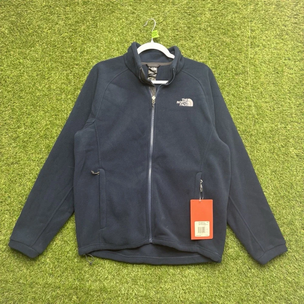 The North Face Khumbu 2 Jacket Mens Medium Zip Up Fleece Outdoor Bluw NWT
